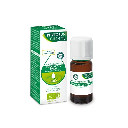 Phytosun Arôms - 有机桉树辐射精油 - 100% 纯天然 - 有助于呼吸舒适 - 10ml
