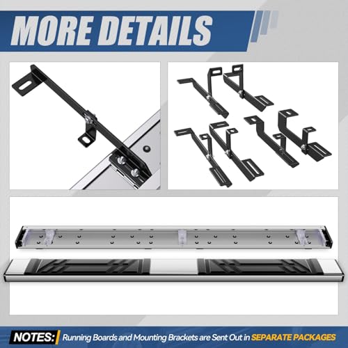 Estribos de acero inoxidable para GMC Acadia 2018-2023 miniatura 6