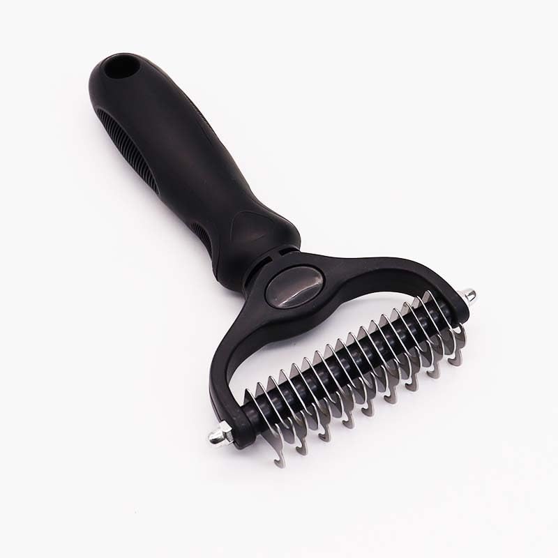 JESATA Premium Pet Grooming Brush | Double-Sided Deshedding Comb for Dogs and Cats | Removes Knots, Mats, and Loose Undercoat | Ideal for Small, Medium, and Large Hair
