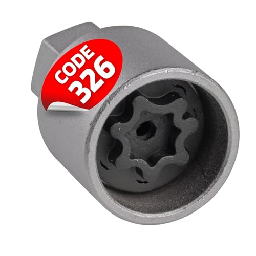 SW-Stahl 02385L-26 Felgenschloss Adapter 326 I geeignet für Mercedes-Benz I Felgenschlösser lösen I Radsicherung Felgenschloss Demontage Werkzeug I Felgenschloss Ausdreher I Felgensicherung Schlüssel
