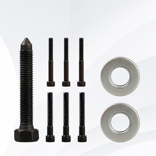 Image of Air Conditioner Clutch Holding Tool A /C Compressor Clutch Remove Install Kit 23 Piece Compressor Tool kit Complete Set of Automotive Tools, hub with Spanner