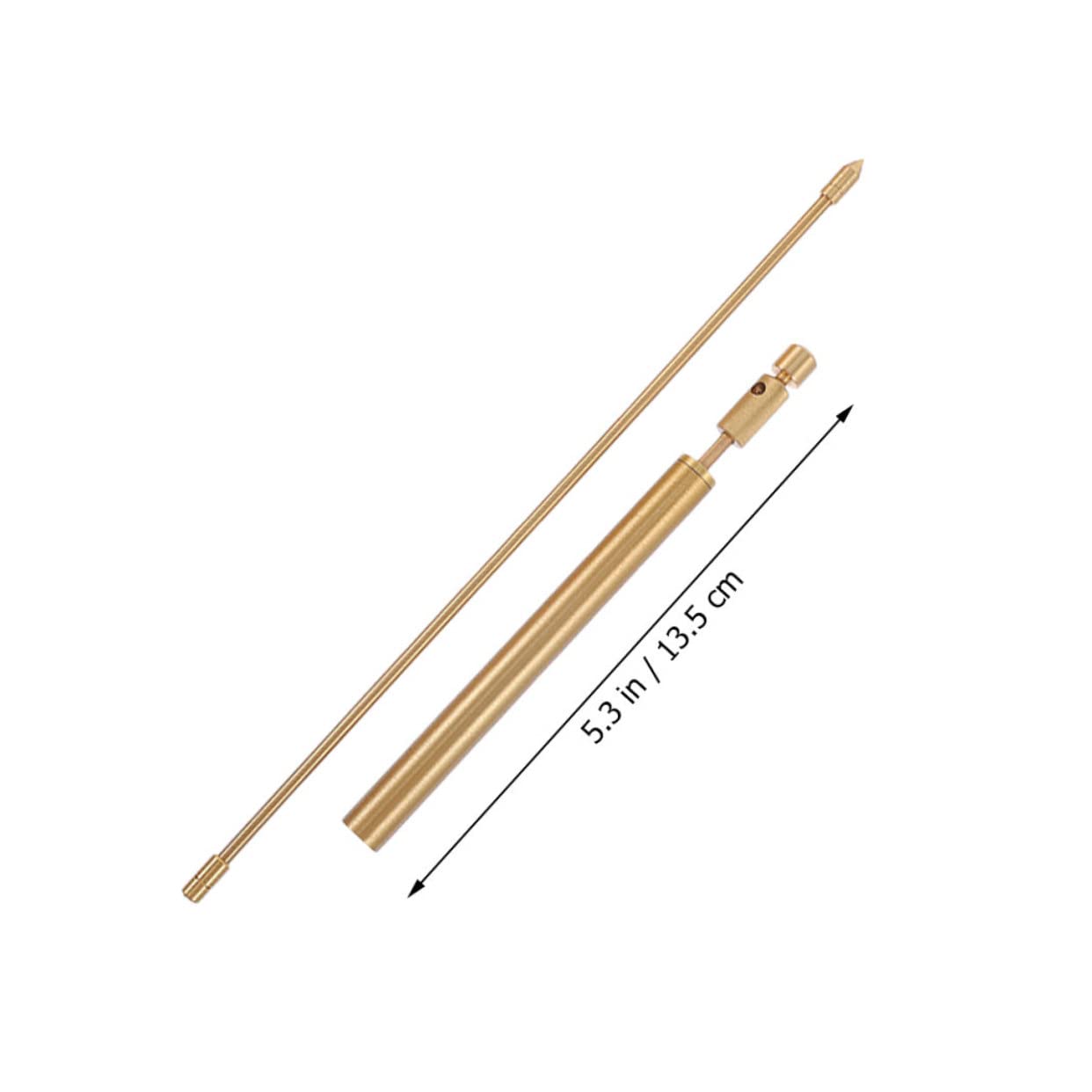 2pcs Portable Copper Dowsing Rods with Smooth Rotation Handles for Water Divining and Energy Detection Premium Copper Probe Rods for Feng Shui and Ghost Hunting