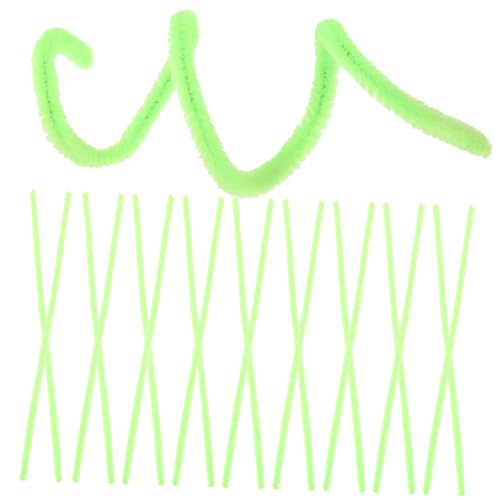 BEBEMOKO 100Pcs Chenille Stems Twisted Craft Cleaners Flexible DIY Twisting Sticks for Handcraft Projects Creative Craft Supplies for Imaginative Play and DIY Fun