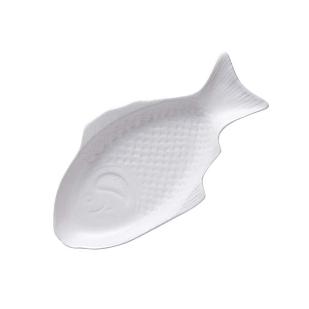 Plato for servir pescado de 11 pulgadas Plato con forma de pescado Plato de pescado Bandeja de comida de cerámica Platos de cena Bandejas for servir de porcelana for aperitivos de carne Postr