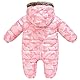 SEAUR Baby Winter Overall mit Kapuze Schneeanzug Neugeborene Höhe 60-110cm Strampler Dick Warm für Junge Mädchen - 6-9 Monate - Gr.80