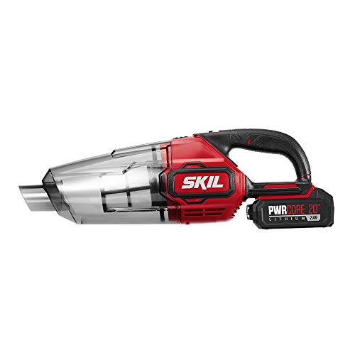 SKIL PWRCore 20V Handheld Vacuum, Includes 2.0Ah Lithium Battery and PWRJump Charger - VA593602