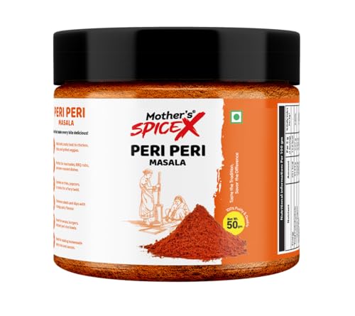 Peri Peri Masala Powder | Spicy & Tangy Seasoning Blend | No Added Color No Preservatives | Perfect for Fries Chicken Vegetables & Snacks | Restaurant Style Flavor | 50g / 100g (50g)