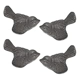 Cabilock Ustensiles Cuisine en Fonte 4 Pièces D’Oiseau pour Enrichissement en Fer Vég...