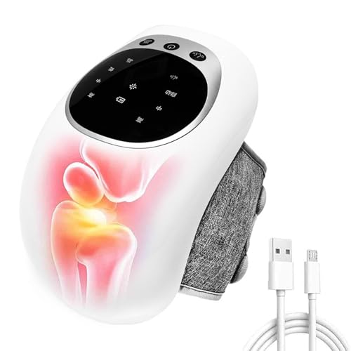 Appareil de massage du genou avec chaleur et vibration réglable à 3 niveaux