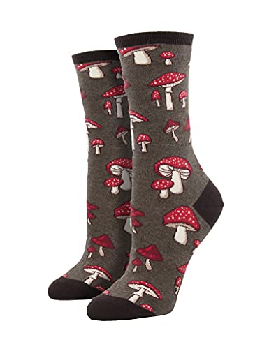 Socksmith Pretty Fly For A Fungi Brown Heather 9-11 (Women's Shoe Sizes 5-10.5) - Main Image