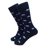 SummerTies Elephant Socks - Blue on Navy
