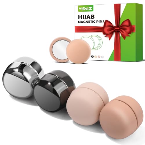 VSKIZ Strong Magnetic Hijab Pin, 4 Pcs Powerful Hijab Magnets Multi-Purpose