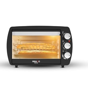 Link Mewto Ignis 19.1L, 1200W Oven Toaster & Grill, Motorised Rotisseries & Convection Heating, 5 Heating Modes, Black, 60 Min. Timer With Bell Ring | 2 Years Warranty