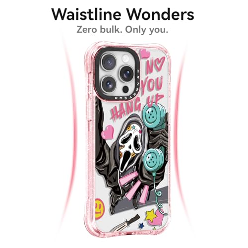 Rosarnnah for iPhone 15 Pro Case Aesthetic Pink, Skeleton by Rosarnnah - Used condition - Image 2