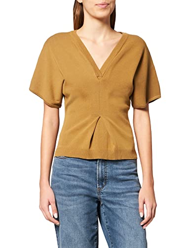 IPEKYOL Bat Sleeve Waist Accent Knitwear Sweat, Vert Olive, L Femme Cover