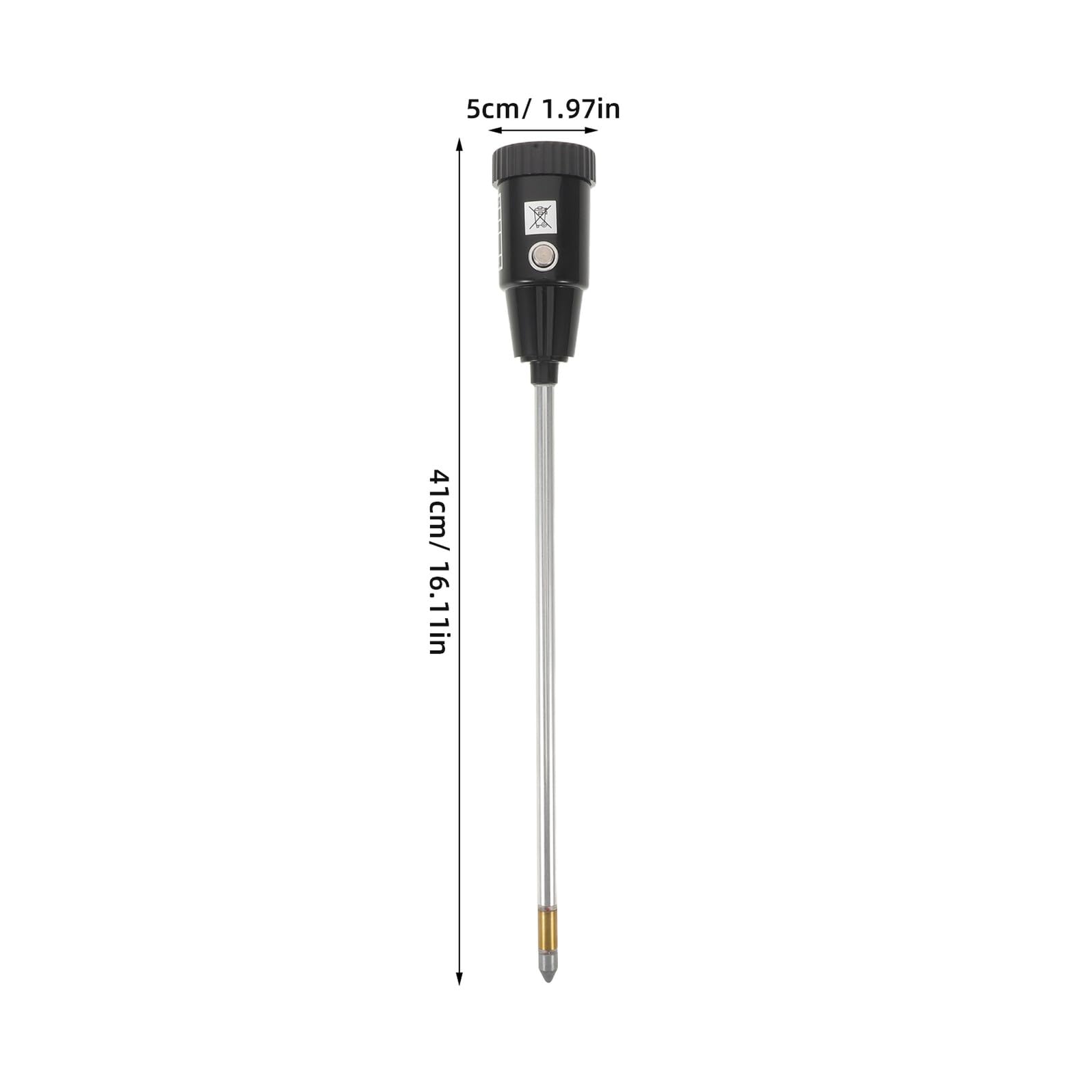 UPKOCH Boden Ph Tester und Feuchtigkeitsmesser mit 30cm Sonde Präzises 2-in-1 Garten Bodentester für Rasen Pflanzenpflege und Landwirtschaft Tragbares Bodenmessgerät für Innen