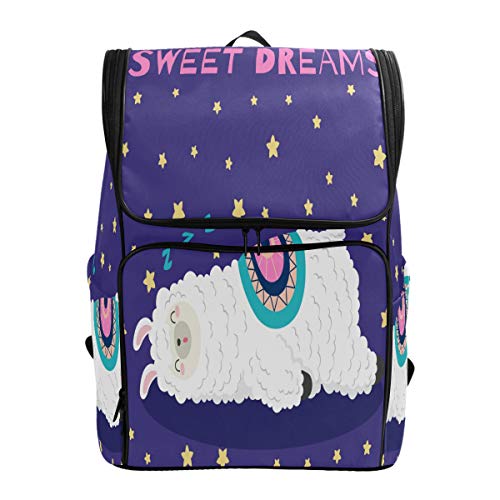 Preisvergleich Produktbild Emoya Schultasche, süßer Cartoon-Rucksack mit Llama-Motiv