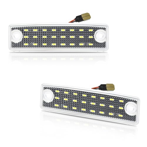 Asgohme LED License Plate Lights Bright White Tag Lamp Assembly Replacement Compatible with 1996-2023 Toyota 4Runner & 2008-2022 Toyota Sequoia, Pack of 2