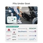 BAGSMART Underseat Carry On luggage Airline approved, 16-inch Softside Underseater Travel Suitcase with Spinner Wheels Lightweight Overnight Bag Small Rolling Carry-on for Women Men Weekender,Black - Image 3