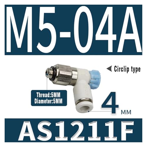 Régulateur de vanne papillon AS1211F-M5-04A avec raccord pneumatique - 3
