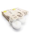 Coconut Lime Verbena Premium Tealight Candles Multi Pack - Highly Scented with Essential & Natural Oils - 12 White Tea Lights - Beautiful Candlelight - Made in The USA - Fruit & Berry Collection