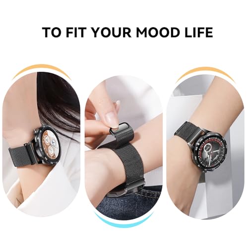 Correa compatible para Huawei Watch GT 6 Pro 46mm acero miniatura 7