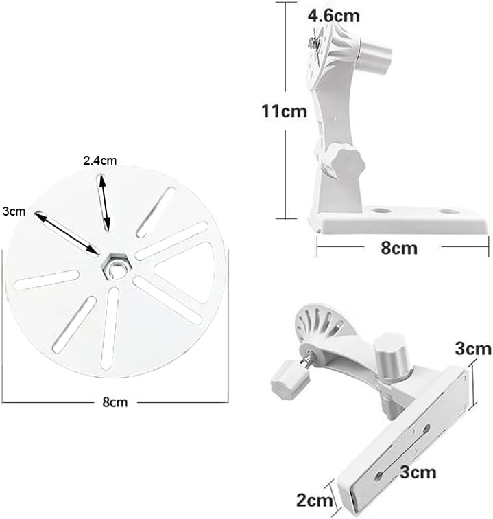 Miniatura 2 de Paquete de 2 soportes de pared para cámara domo, soporte de leva, soporte de techo para CCTV, monitor de bebé, cámara web IP para interiores y
