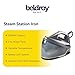 Beldray Power Pro Steam Station Iron – 2.5L Capacity, 40 G/Min Steam Rate, 3.5 Bar Pressure, Spray Function, Ceramic Non-Stick Soleplate, Safety Locking System, Variable Temperature Control, 3000W