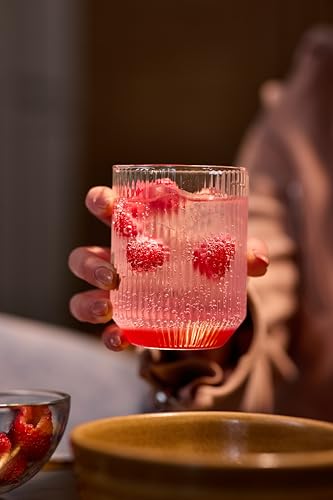 Image of Mayer Strawberry and Raspberry Syrups - Award-Winning, Crafted with 100% Real Fruits, All-Natural, Vegan, Gluten Free, Versatile for Cocktails, Beverages & Desserts - No Artificial Additives, Only Real Fruits and 3 Natural Ingredients ( 16.9 Fl oz. / 500 ml, 2 PACK )