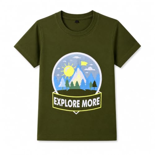 Image of T2F Boys Cotton Regular fit T-Shirts Pack of 5 |Soft Cotton Breathable Fabric | Half Sleeve Round Neck | Casual Wear Combo | Kids Clothing
