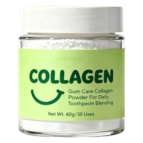 Collagen Tooth Powder Collagen Powder for Teeth and Gums Smile Strengthening Daily Gumline Support for Healthy Gums & Teeth Mineral-Infused Collagen Formula 60 g