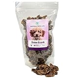 Natural Pets Life 12oz Chicken Gizzards - Made in The USA -HIGH Protein- Low Calorie -Single Ingredient Treat -No preservatives, additives or Grains.