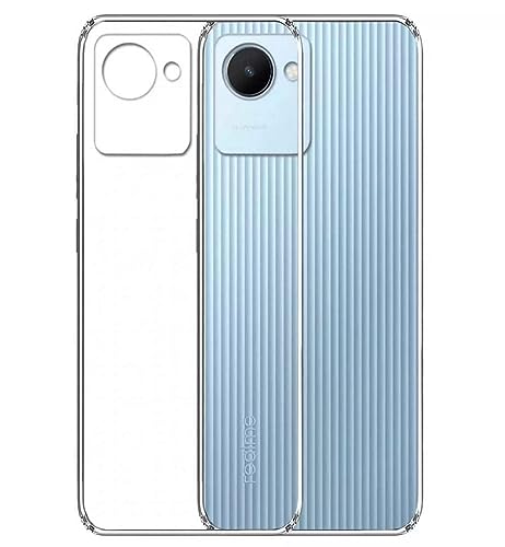 Image of COVERBLACK Rubber Silicone Back Cover for Realme Narzo 50i Prime - Transparent