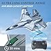 IOEDHW G1 RC Planes Glider, 2.4GHz 2CH Foam Remote Control Airplane with Light, Remote Control Aircraft with 6-axis Gyro Stabilizer, Easy to Fly, RC Jet Fighter Toys Gift for Kids and Beginner