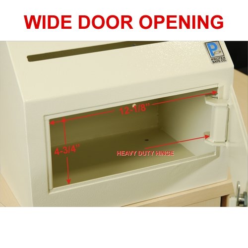 Protex Inter-Office Desktop/Wall-Mount Locking, Payment Drop Box (SDL-500) - Thumbnail 6