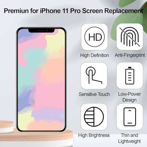 Écran tactile 3D pour iPhone 11 Pro bloc complet LCD avec capteur proximité A2160 - 5