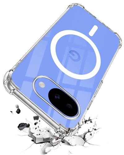 Image of Jkobi Shockproof Crystal-Clear Back Cover for Google Pixel 10a (Magsafe Wireless Support | Drop & Camera Protection | Hard Polycarbonate)