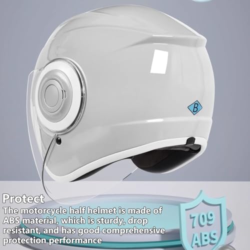 Casco de moto vintage retro jet universal para perimetro de 55-62cm 4