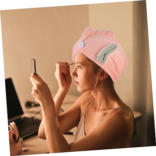 Orelhas De Coelho Chapéu De Cabelo Seco Lenço De Cabeça Feminino Toalha De Microfibra Lenços De Cabe