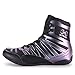 Scarpe da boxe, da uomo, per ragazzi, Muay Thai, kickboxer, boxer, allenamento, arti marziali, bodybuilding e boxe, Nero/Violetto, 41 EU