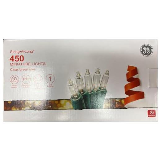 GE 60916LO String-A-Long 450--Count Constant Clear Incandescent Christmas String Lights 60915LO