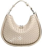 VVRPWASSLY PU Leather Woven Handbag Women Shoulder Bag Retro Crossbody Bag Large Capacity Tote Ba...