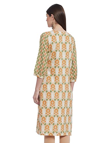 Image of Max Women Rayon Regular Fit Regular Printed Straight Kurta