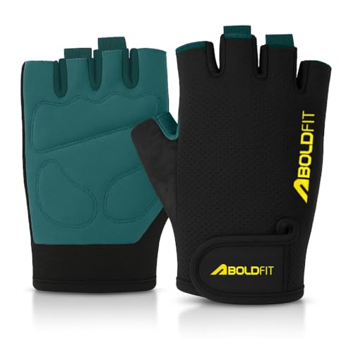 Boldfit Gym Gloves for Men Workout Unisex Cushion Hand Gloves for Gym for Men & Women for Cycling, Weightlifting, Workout Comfortable Fit Bike Riding, Cycling Handgloves – Coregrip