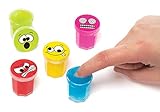 Baker Ross Geräuschmasse „Lustige Gesichter“ für Kinder zum Spielen, perfekt als kleine Überraschung oder als Preis bei Partyspielen (6 Stück), AC245, Sortiert