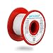 BNTECHGO 22 Gauge Silicone wire spool 50 ft White Flexible 22 AWG Stranded Tinned Copper Wire
