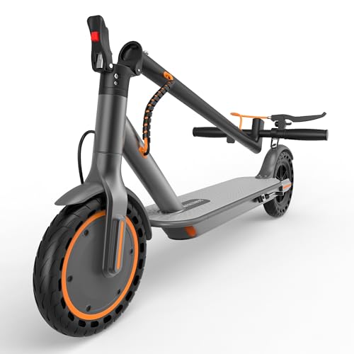 Image of Maxshot Electric Scooter, 8.5 inch /10 inch /14 inch Tire, 16 /19 /22 Mph Top Speed, 12 /16 /21 /27 /28 /49 /50 Miles Long Range, Folding Escooter for Adults and Kids with Seat Bag, Dual Braking, Dual Suspension, App