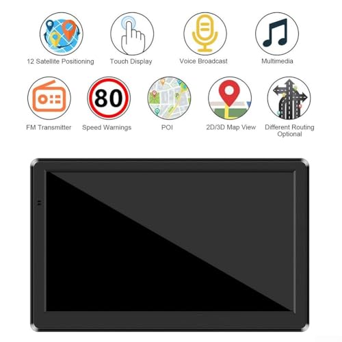 Car Sat Nav, 7 Inch GPS Navigator Touchscreen, Live Traffic Map For Car Truck Navigation, UK Ireland Maps Lifetime Update, Hands- Calling and Driver Alarm - Image 4