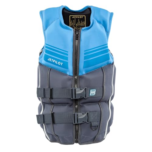 Jetpilot Shaun Murray Neoprene Coast Guard Approved Life Jacket PFD (Blue X-Large)