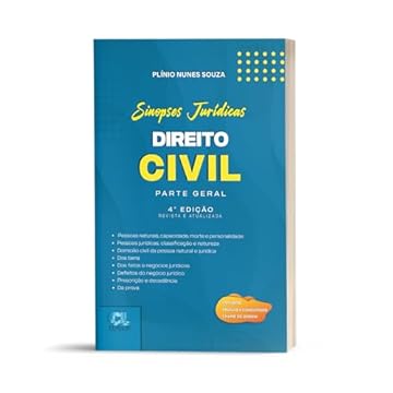 Capa do livro Sinopses Jurídicas Direito Civil Parte Geral: Para Provas, Concursos E Exame Da Ordem